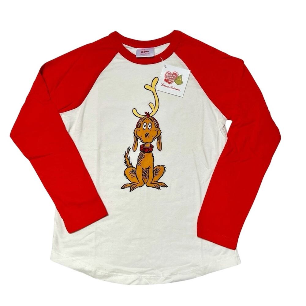 NWT Hanna Andersson Grinch Raglan Tee Size 8